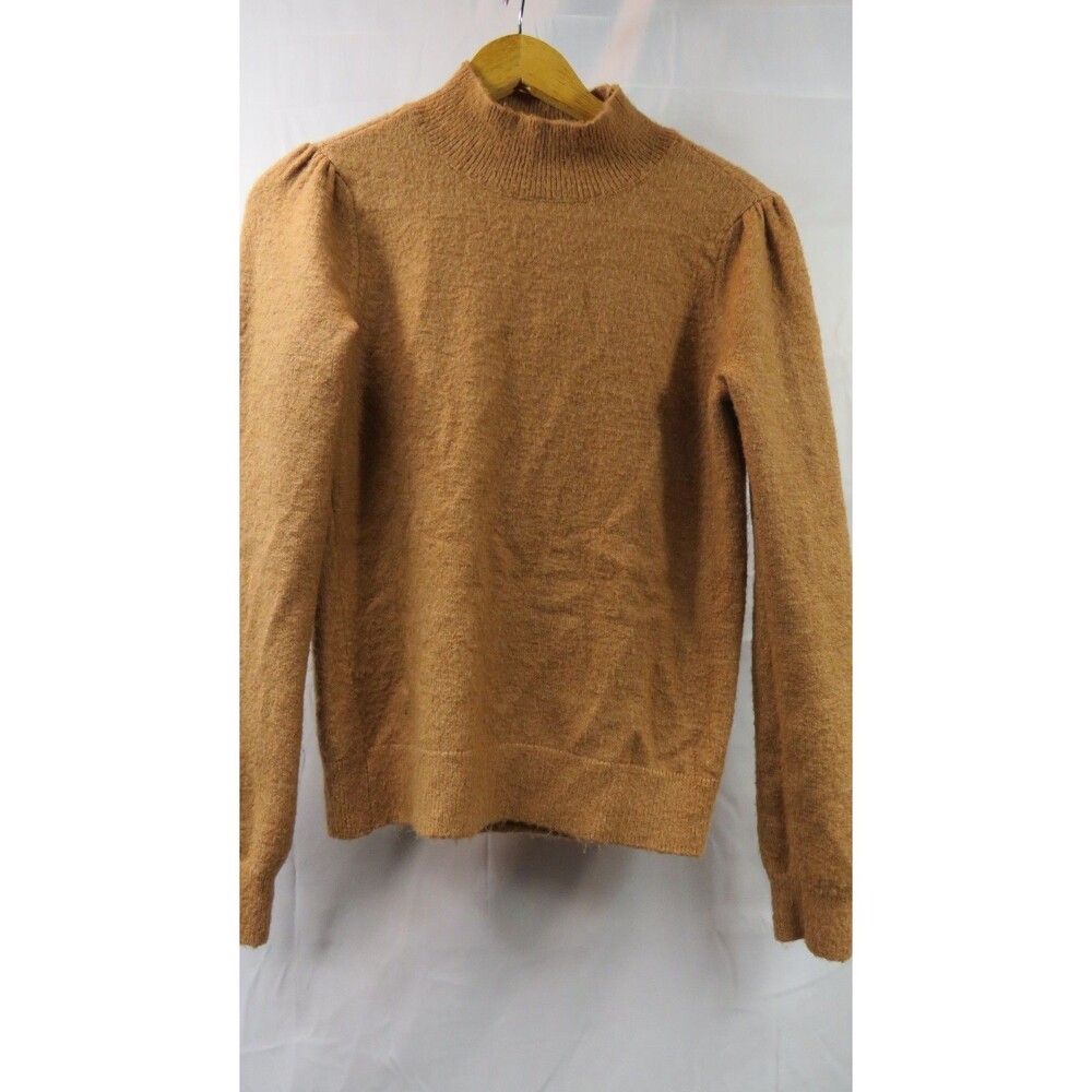 a loves a Brown fuzzy mock neck Sweater Size Small